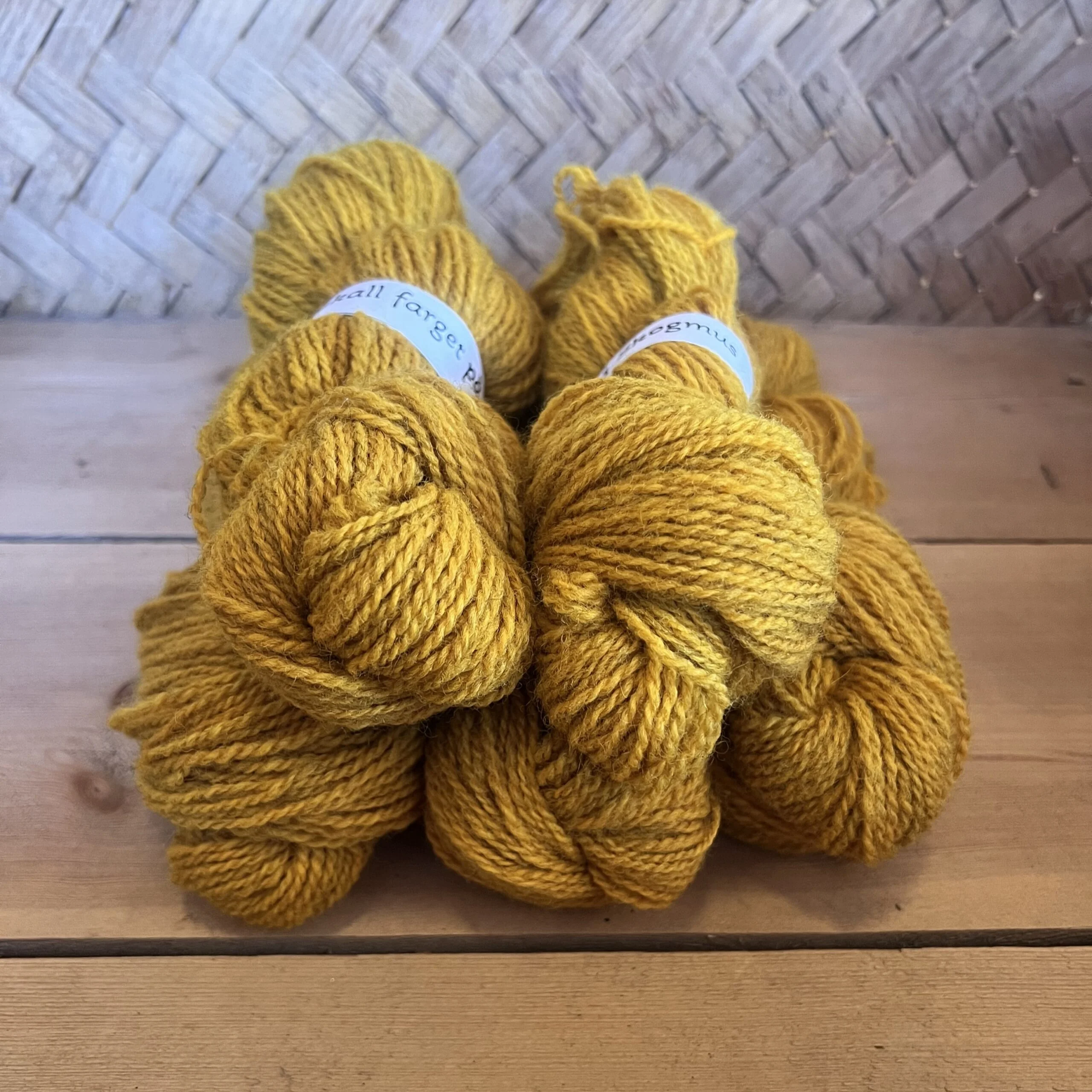 Skogmus farget på løkskall